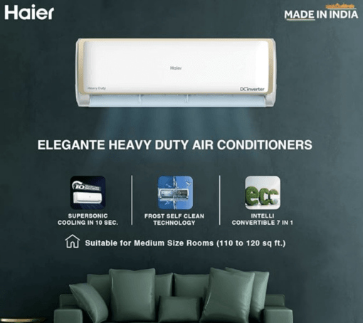 Haier 1.0 Ton 5 Star Inverter Split AC(Intelli Convertible 7-in-1, Triple Inverter+ Technology, 2023, HSU13E-TXG5BE-INV, White) - Image 4